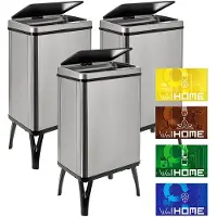 Wellhome Intelligente Mülleimer 40l 3 Einheiten