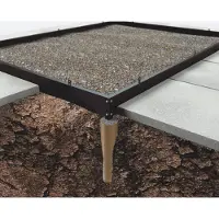 Halls Fundament für Universal/Magnum 8,3m², Schwarz