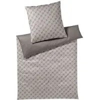 JOOP! Mako-Satin-Bettwäsche Cornflower Double Farbe Taupe Größe 155x220+40x80