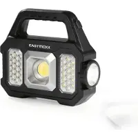 Easymaxx Solar-Arbeitsleuchte mobil - Schwarz