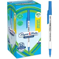 Papermate Kugelschreiber Kilometrico Reycled M Blau 50er Faltschachtel