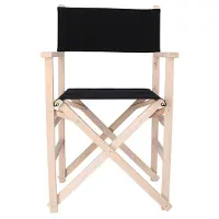Wellhome Regiestuhl Mit Sonnenuntergangs-finish Ohne Lack 51x46x86 Cm