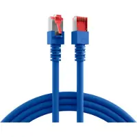EFB Elektronik RJ45 Patchkabel S/FTP Cat.6 LSZH 40m BLAU reines Kupfer Laengenaufdruck auf Knickschutztuelle patentiert