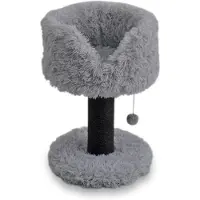 Laroy Duvo+ Kratzbaum Fanny, grau, 40x40x60 cm, 11 cm Sisalpfosten, weiche Liegefläche