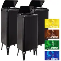 Wellhome Intelligente Mülleimer 60l 3 Einheiten