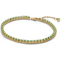 Pandora 561469C02 Damen-Tennisarmband Hellgrün Goldfarben