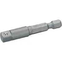 Bahco Verbindungsteil 1/4 Außensechskant auf 3/8 Außenvierkant 50 mm - 5 Stk/Kunststoffbox
