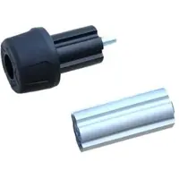GSG Mototechnik Distanzstück Alu eloxiert, links Aluminium