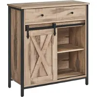 Usorteret Küchenschrank | Schiebetürenschrank | 30x70x80cm | Eichebraun-schwarz