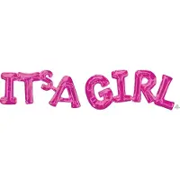 Anagram SuperShape Satz 'IT'S A Girl (Pink)' 2 Folienballo