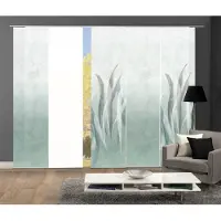 Home wohnideen Schiebegardine "SIRALIO", (5 St.), SCHIEBEVORHANGSET,SEIDENOPTIK,DIGIDRUCK