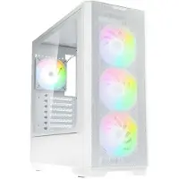 Kolink Unity Solar ARGB Mesh, Midi Tower, PC, Weiß, ATX, EATX, micro ATX, Mini-ITX, Stahl, Gehärtetes Glas, Gaming