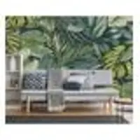 Art For the Home Vliestapete "Fototapete Hawai Navy" botanisch glatt Hawaii Blätter 280x300 cm