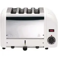 Dualit 4-scheiben-toaster, 2200 w, klassisches weiß 40368