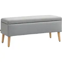 HOMCOM Sitzbank in Grau 110L x 39B x 45H cm | Gr.: onesize