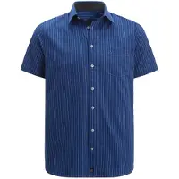 Jan Vanderstorm Streifenhemd "Streifenhemd PERTTU", Herren, Gr. L, N-Gr, blau (royal blau), Obermaterial: 100% Baumwolle CO., comfort fit normal, Hemden Streifenhemd