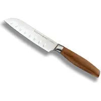 Echtwerk Santokumesser "Classic Edition" Küchenmesser, Edelstahl, Klingenlänge 15 cm, Griff aus Akazienholz