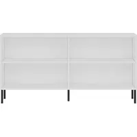 Skye Decor , Zerra - White, Sapphire Oak, Konsole, Weiß, 100% MELAMINBESCHICHTETE SPANNPLATTE, 150 x 36 x 75 cm