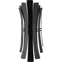 Opviq , Moderne Wandleuchte aus Metall, Schwarz, 17 x 16 x 48 cm | 2 x E14 Fassung, max. 40 W | IP20, ideal für stilvolle Wohnräume | Elegantes, abstraktes Design.