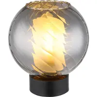 Globo Tischlampe Ulf schwarz vom Rauch