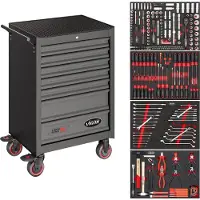 Vigor Werkstattwagen Series M mit Sortiment V2379N/210 210-teilig