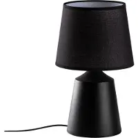 Opviq , Hochwertige Tischlampe (E27, 40W) Schwarz, Metallkörper, IP20, 28x28x49 cm