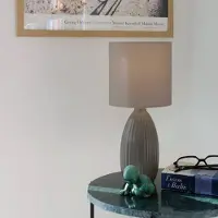 PR Home Tischlampe Uno, braun / rost, für Wohn- / Esszimmer, Keramik, Modern, Tischlampe