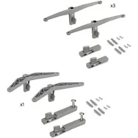 Emuca Null-support-kit Für Holz-und Modulregale