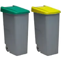 Denox Pack Closed Recyclingbehälter 110l 2 Einheiten