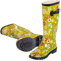 Stocker Blumen Regenstiefel Grün EU 35 Grün EU 35