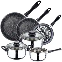 San Ignacio Küchenbatterie Mehr Set Mit 3 Pfannen 18/24/24 Cm 5 Stücke