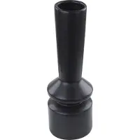 Beliani Blumenvase Keramik schwarz 30 cm PEANIA