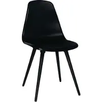 Topstar Schalenstuhl T 2020, 4-Fuß, desinfektionsmittelbeständig, ohne Armlehnen, schwarz/schwarz