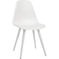 Topstar Schalenstuhl T 2020, 4-Fuß, desinfektionsmittelbeständig, ohne Armlehnen, weiß/weiß