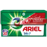 Ariel Waschmittelkapseln + Extra Starker Fleckenentferner 30 Einheiten