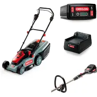 Oregon Rasenmäher-und Rasentrimmer-set Lm300 St275 Mit Akku Und Ladegerät