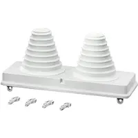 Hensel MI FP 72 Aufsatzflansch mit Kabelverschraubung 2x30-72mm - Mi FP 72