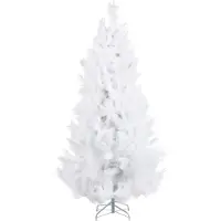 Beliani Weihnachtsbaum Weiß 180 cm mit Ständer Biegbare Zweige Modern Künstlicher Tannenbaum Christbaum Weihnachten Winterdekoration