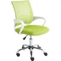 Beliani Bürostuhl Limettengrün aus Stoff Höhenverstellbar Drehbar Modernes Design Schreibtischstuhl Drehstuhl für Home Office Büro