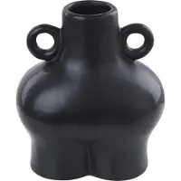 Beliani Keramik-Blumenvase schwarz NAFPLIO Lumarko!