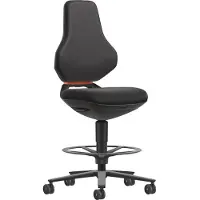 BIMOS TEXON Arbeits- und Labordrehstuhl mit Supertec-Polsterung, ergonomisch, Sitzhöhe 570–810 mm