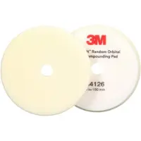 3M Polierschaumpad für Exzenterpoliermaschine, weiß, 150 mm, 34126 (Pack = 2 Stück)