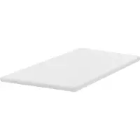 Beliani Matratzentopper Weiß Latex PolyurethanSchaum 140 x 200 cm Polyester Bezug Komfort Schaumtopper
