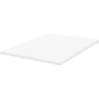 Beliani Matratzentopper Weiß PolyurethanSchaum 180 x 200 cm Polyester Bezug Komfort Schaumtopper