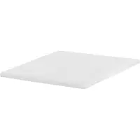 Beliani Matratzentopper Weiß Latex PolyurethanSchaum 160 x 200 cm Polyester Bezug Komfort Schaumtopper