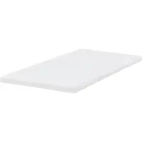 Beliani Matratzentopper Weiß Memoryschaum 140 x 200 cm Polyester Bezug Komfort Schaumtopper