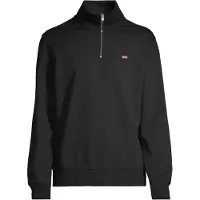 Levi's Herren Sweatshirt mit Zip-Kragen - Original Housemark 1/4 Zip, Stehkragen, Baumwolle