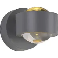 JUST LIGHT LED Wandlampe AKKU-CHIA Wandlampe AKKU USB Up&Down Timer Funktion silber Wohnzimmer, Schlafzimmer, Esszimmer, Flur, Küche, Büro