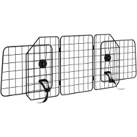 PawHut Hundeschutzgitter Hundegitter Verstellbar Stahl