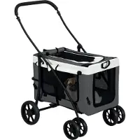 PawHut Hundewagen 81L x 58B x 97,5H cm | Gr.: onesize